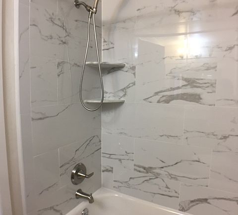 Updated tub and tile