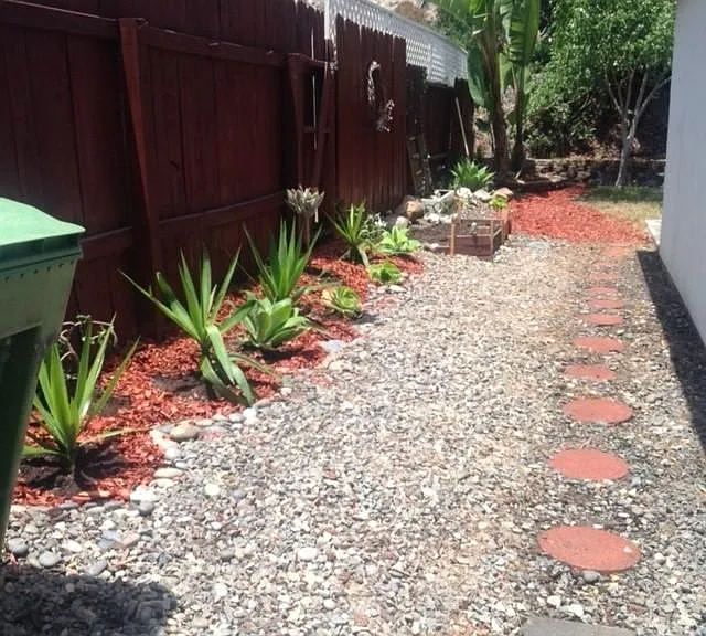 Low maintenance side yard (next to great neighbor!)