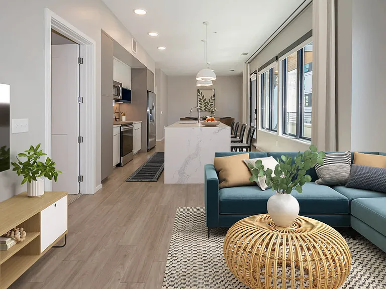 Living Room with Hard Surface Flooring