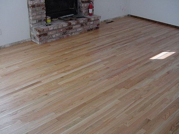Hardwood floor in living room completed in 01'