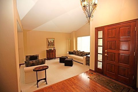 Vaulted formal living room