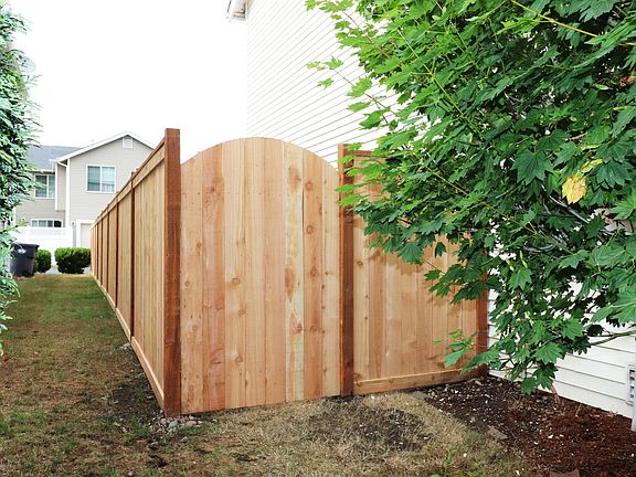 Newly built fence