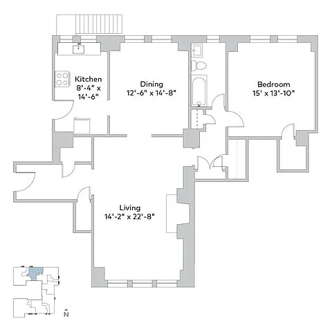 Floor plan clo-1b1a