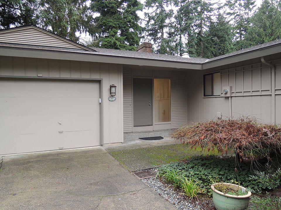 front door, attached garage