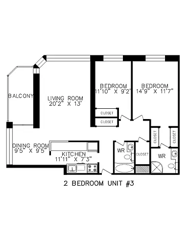Floor plan 2 Bedroom