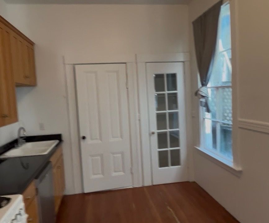 Kitchen with room for small dine-in table