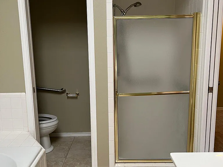 Shower in master bath