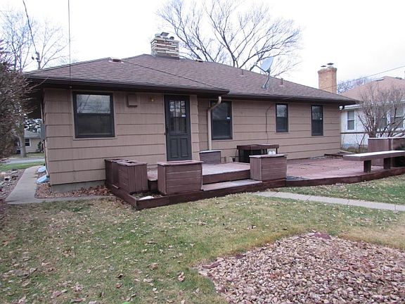 Large private back deck