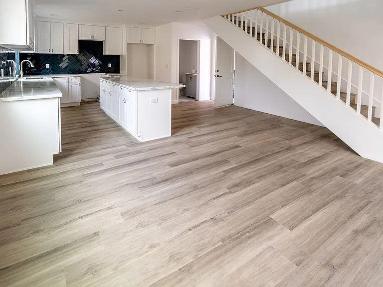 Spacious kitchen that spills into your family room, open-concept style