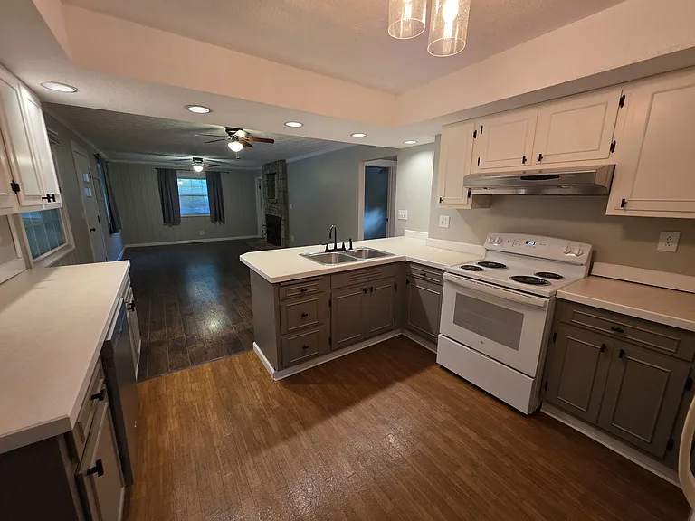 Kitchen looking into Front Room