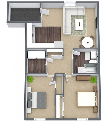 Floor plan 2x1 AP