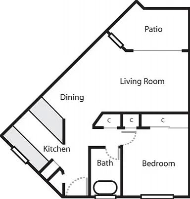 1X1 Floor Plan 1X1 Floor Plan