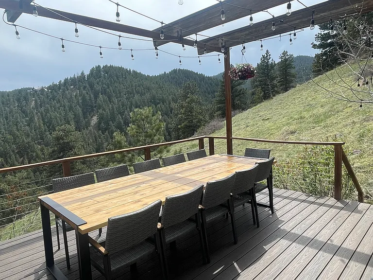 West Outdoor dining deck