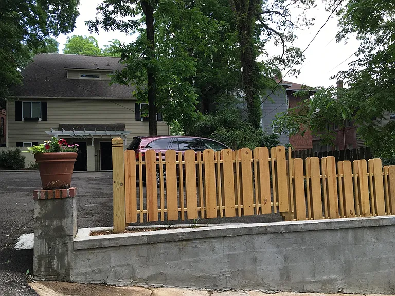 Parking area from alley