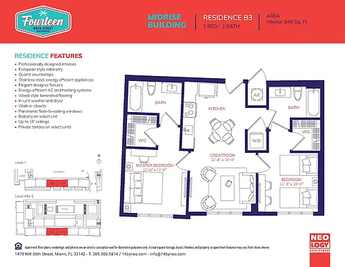 Floor plan B3