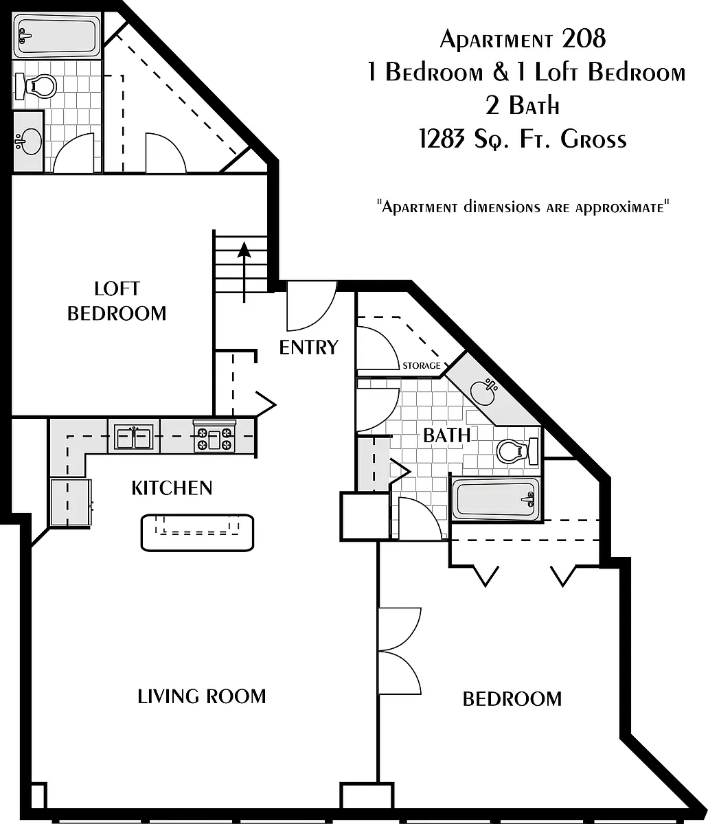 Floor plan Riverfront - Loft