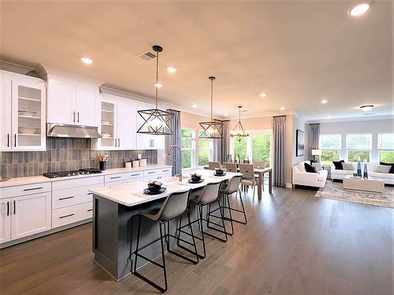 The open-concept living space is an entertainers dream.