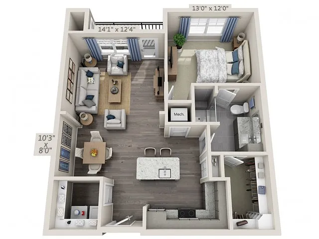 Floor plan A2B
