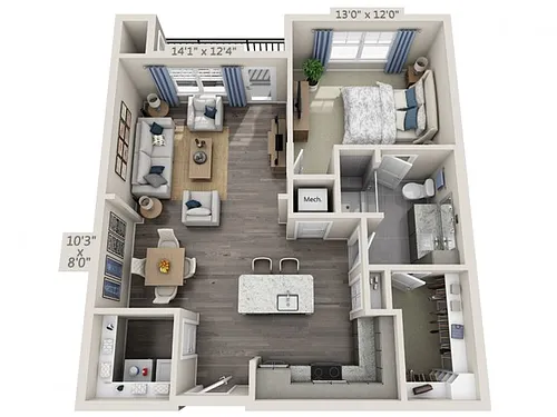 Floor plan A2B