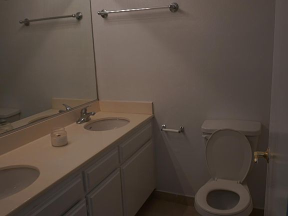 Master bedroom with Shower, tub combination.