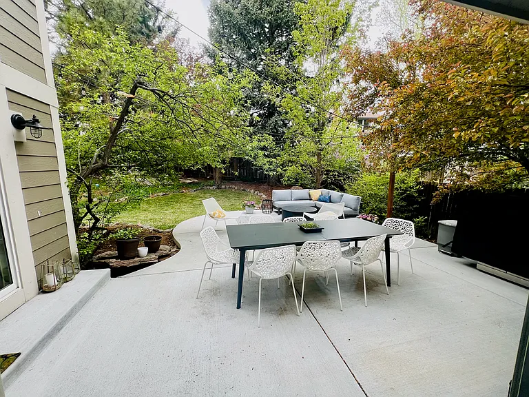 Another view from of the patio.