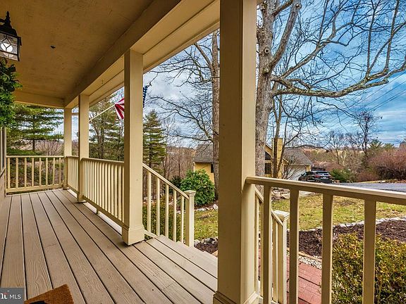 Newly stained deck