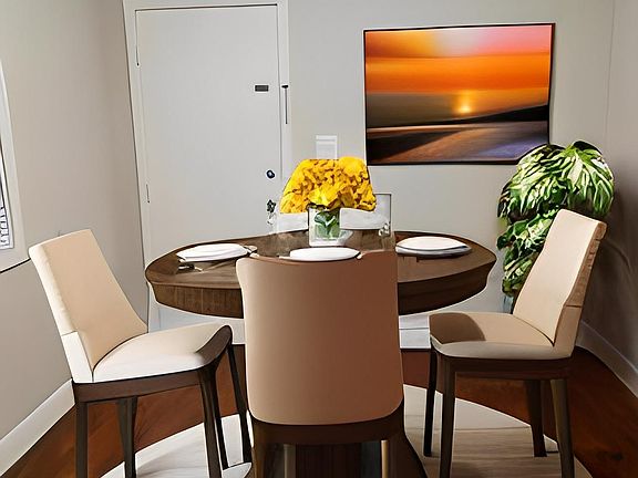 Dining room - virtually staged