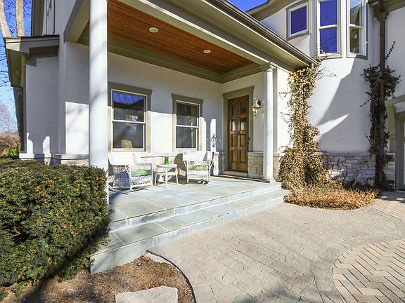 Enjoy coffee on the bluestone front porch