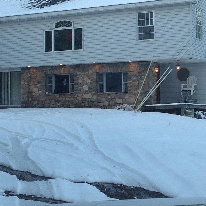 Winter view from driveway 