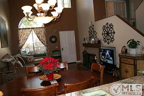 View of living area from the Kitchen