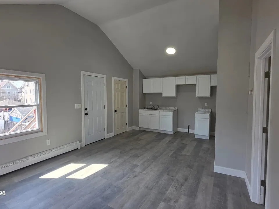 kitchen and living room