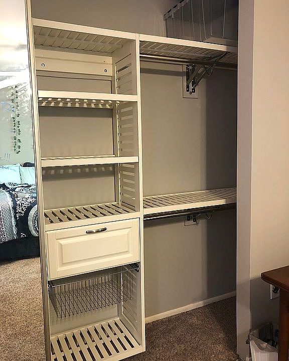 New closet system—Bedroom 2