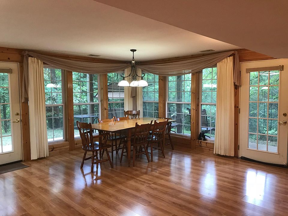 Dining room and private patio outside