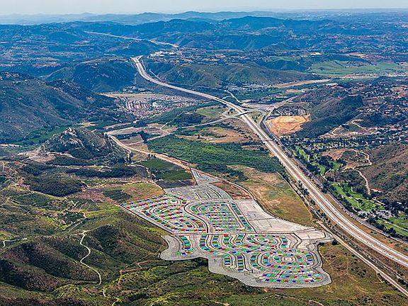 Convenient location near Interstate 15 and SR 76...this view is looking south. Easy commute to North San Diego County, Temecula, Camp Pendleton, beaches, casino resorts, and wineries.