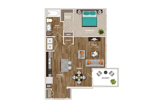 Floor plan A1C