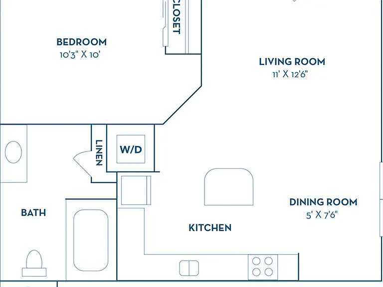 1 Bedroom | 1 Bath | 515 SF 1 Bedroom | 1 Bath | 515 SF