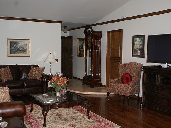 Living room with hardwoods