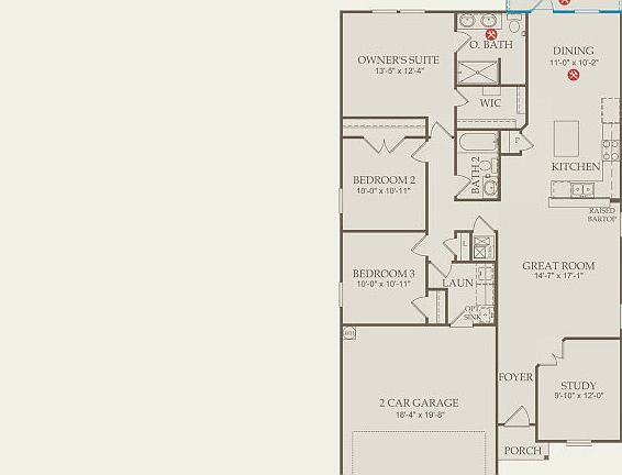 Independence Floor Plan, Quick Move-in Home, Floor 1