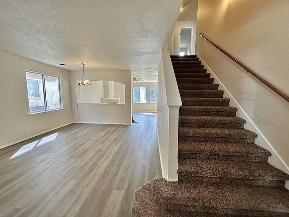 Entrance to stairs and den