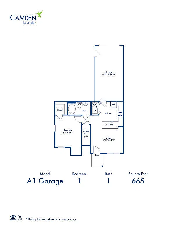 Floor plan A1 Garage