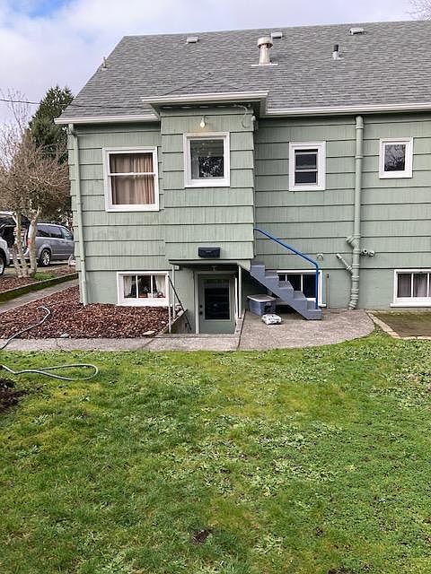 Rear entrances to both units