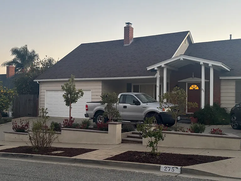 Front of house. Plenty of parking.