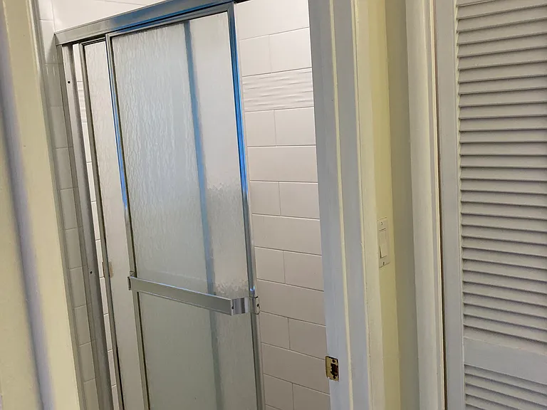 Master shower/toilet bathroom, closet to the right.