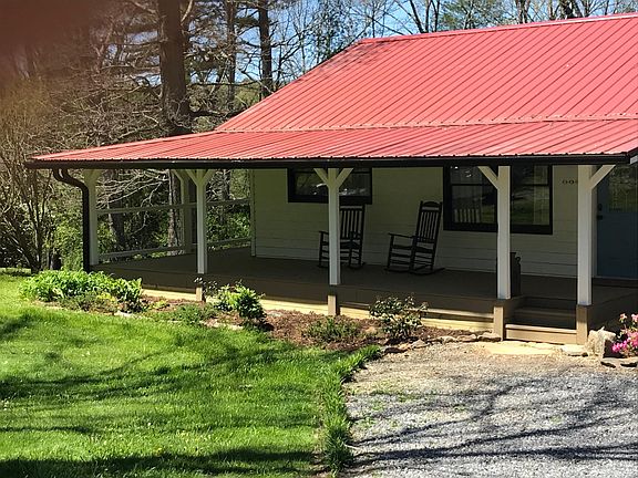 Wide wrap around porch with private deck in back