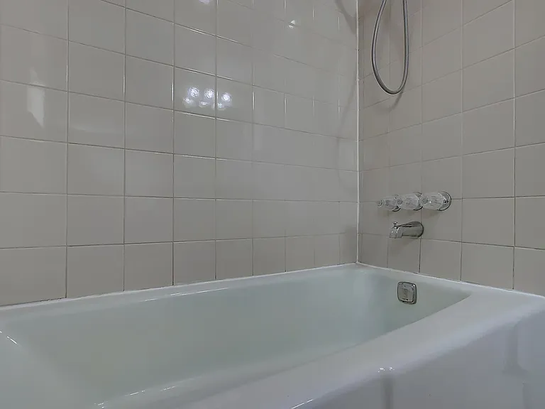 tiled bath area