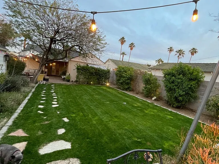 backyard seen from casita patio