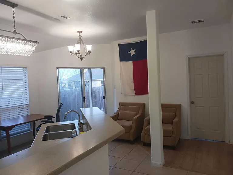 Community area beside the dining room