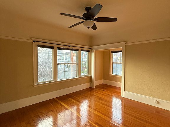 Largest/Primary bedroom with window facing the hills.