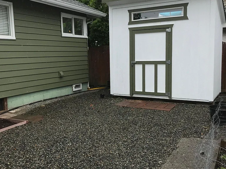 Additional storage shed available