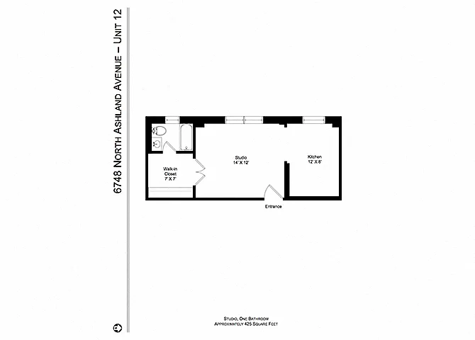 Floor plan Studio (A1)